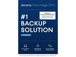 Acronis True Image 2016 w/ 1TB Cloud Storage Acronis True Image 2016 w/ 1TB Cloud Storage