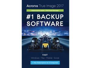 Acronis True Image 2017 - 5 Devices + 1TB Cloud Storage Acronis True Image 2017 - 5 Devices + 1TB Cloud Storage