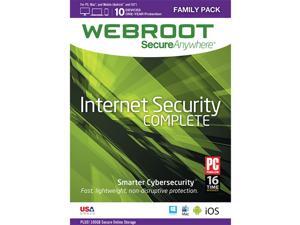 Webroot SecureAnywhere Complete 10 Device 1 Year- Download Webroot SecureAnywhere Complete 10 Device 1 Year- Download