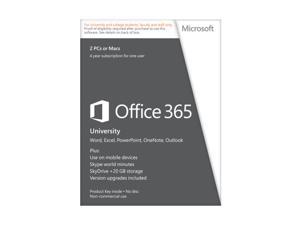 Microsoft Office 365 University – (2 PCs or Macs, 4 Years) Verification Required Microsoft Office 365 University – (2 PCs or Macs, 4 Years) Verification Required
