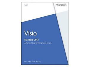 Microsoft Visio Standard 2013 Product Key Card (no media) - 1 PC Microsoft Visio Standard 2013 Product Key Card (no media) - 1 PC