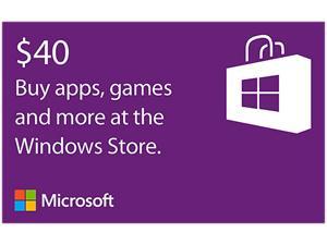 Microsoft Windows Store Gift Card - $40 (Email Delivery) Microsoft Windows Store Gift Card - $40 (Email Delivery)