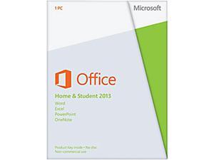Microsoft Office Home and Student 2013 Product Key Card - 1 PC Microsoft Office Home and Student 2013 Product Key Card - 1 PC
