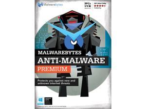 Malwarebytes Anti-Malware Premium - 3 PCs / 1 Year - Download