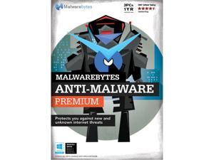 Malwarebytes Anti-Malware Premium - 3 PCs / 1 Year