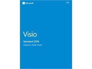 Microsoft Visio Standard 2016 Product Key Card - 1 PC Microsoft Visio Standard 2016 Product Key Card - 1 PC