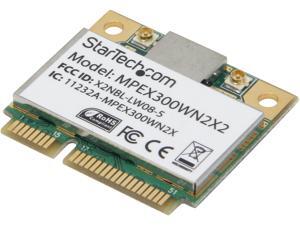StarTech MPEX300WN2X2 Mini PCI Express Wireless Adapter StarTech MPEX300WN2X2 Mini PCI Express Wireless Adapter