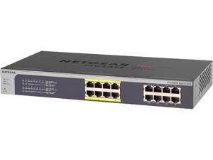 NETGEAR ProSAFE 16-Port Gigabit Rackmount PoE Web Managed (Plus) Switch with 8 PoE Ports 85w (JGS516PE) - Lifetime Warranty NETGEAR ProSAFE 16-Port Gigabit Rackmount PoE Web Managed (Plus) Switch with 8 PoE Ports 85w (JGS516PE) - Lifetime Warranty