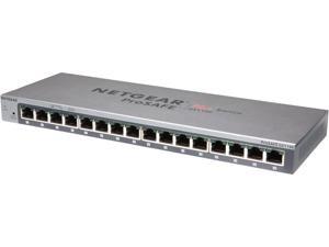 NETGEAR ProSAFE 16-Port Gigabit Desktop Web Managed (Plus) Switch (GS116E) - Lifetime Warranty NETGEAR ProSAFE 16-Port Gigabit Desktop Web Managed (Plus) Switch (GS116E) - Lifetime Warranty