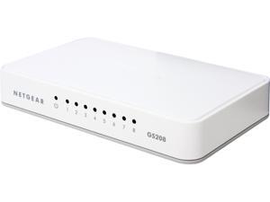 NETGEAR ProSAFE 8-Port Gigabit Ethernet Switch (GS208) - Essentials Edition NETGEAR ProSAFE 8-Port Gigabit Ethernet Switch (GS208) - Essentials Edition