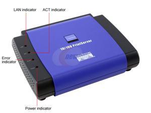 LINKSYS PPSX1 EtherFast 10/100 Print Server LINKSYS PPSX1 EtherFast 10/100 Print Server