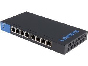 LINKSYS LGS108P 8-Port Business Desktop Gigabit PoE+ Switch LINKSYS LGS108P 8-Port Business Desktop Gigabit PoE+ Switch