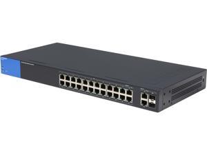 LINKSYS LGS326P 26-Port Business Smart Gigabit PoE+ Switch LINKSYS LGS326P 26-Port Business Smart Gigabit PoE+ Switch