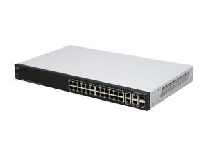 Cisco SG300-28P (SRW2024P-K9-NA) 28-port Gigabit PoE Managed Switch Cisco SG300-28P (SRW2024P-K9-NA) 28-port Gigabit PoE Managed Switch