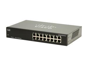 Cisco Small Business 100 Series SF100-16-NA Unmanaged 16-Port Ethernet Switch Cisco Small Business 100 Series SF100-16-NA Unmanaged 16-Port Ethernet Switch