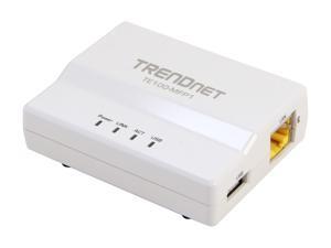 TRENDnet TE100-MFP1 1-Port Multi-Function USB Print Server TRENDnet TE100-MFP1 1-Port Multi-Function USB Print Server