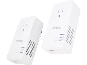 TRENDnet AV2 1200 powerline adapter kit with built-in outlet TRENDnet AV2 1200 powerline adapter kit with built-in outlet