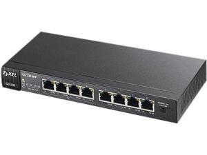ZyXEL GS1100-8HP-GB0101F Unmanaged GS1100-8HP 8 port Gigabit Unmanaged PoE Switch ZyXEL GS1100-8HP-GB0101F Unmanaged GS1100-8HP 8 port Gigabit Unmanaged PoE Switch