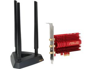 ASUS PCE-AC68/US PCI Express Dual-band Wireless-AC1900 Adapter manufactured recertified ASUS PCE-AC68/US PCI Express Dual-band Wireless-AC1900 Adapter manufactured recertified