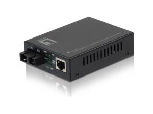 LevelOne GVT-2001 10/100/1000BASE-T to 1000BASE-SX MMF SC Mini Media Converter, 550m LevelOne GVT-2001 10/100/1000BASE-T to 1000BASE-SX MMF SC Mini Media Converter, 550m