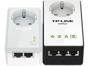 TP-LINK TL-WPA4230P KIT 500Mb WiFi Powerline with 3 ports and AC pass thru -Twin Pack Up to 500Mbps TP-LINK TL-WPA4230P KIT 500Mb WiFi Powerline with 3 ports and AC pass thru -Twin Pack Up to 500Mbps