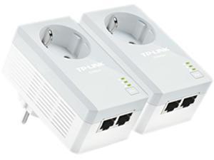 TP-LINK TL-PA4020PKIT AV500 2-Port Powerline Adapter with AC Pass Through Starter Kit Up to 500Mbps TP-LINK TL-PA4020PKIT AV500 2-Port Powerline Adapter with AC Pass Through Starter Kit Up to 500Mbps