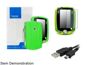 Insten Green Skin Gel Rubber Shell Case with Matte Protector and USB Cable For LeapFrog LeapPad 2 975208 Insten Green Skin Gel Rubber Shell Case with Matte Protector and USB Cable For LeapFrog LeapPad 2 975208