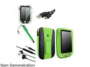 Insten Green / Black Leather Flip Folio Case with Clear Protector and Stylus and USB Cable with Headset For LeapFrog LeapPad Ultra 1472912 Insten Green / Black Leather Flip Folio Case with Clear Protector and Stylus and USB Cable with Headset For LeapFrog LeapPad Ultra 1472912