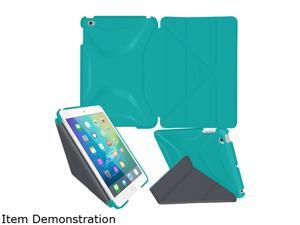rooCASE Turquoise Blue Origami 3D Slim Shell Folio Case Cover for iPad Mini 4 Model RC-APL-MINI4-OG-SS-TB/GM rooCASE Turquoise Blue Origami 3D Slim Shell Folio Case Cover for iPad Mini 4 Model RC-APL-MINI4-OG-SS-TB/GM