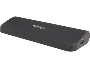 StarTech Black USB3SDOCKHDV Universal USB 3.0 Laptop Docking Station - Dual Video HDMI DVI VGA with Audio and Ethernet StarTech Black USB3SDOCKHDV Universal USB 3.0 Laptop Docking Station - Dual Video HDMI DVI VGA with Audio and Ethernet