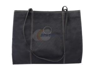 Piel LEATHER 2507-BLK Carry-All Market Bag Black Piel LEATHER 2507-BLK Carry-All Market Bag Black