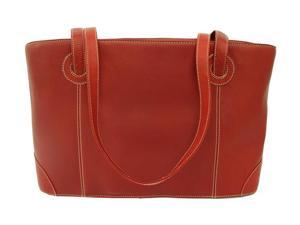 Piel LEATHER 2404-RD Shopping Tote Red Piel LEATHER 2404-RD Shopping Tote Red