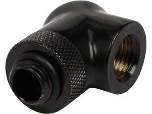 Thermaltake Pacific CL-W052-CU00BL-A Pacific DIY LCS Black G1/4 90 Degree Adapter Fitting Thermaltake Pacific CL-W052-CU00BL-A Pacific DIY LCS Black G1/4 90 Degree Adapter Fitting