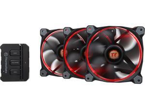 Thermaltake Riing 12 RGB Series High Static Pressure 120mm Circular RGB LED Ring Case/Radiator Fan - Triple Pack - CL-F042-PL12SW-B Thermaltake Riing 12 RGB Series High Static Pressure 120mm Circular RGB LED Ring Case/Radiator Fan - Triple Pack - CL-F042-PL12SW-B