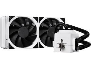 DEEPCOOL Gamer Storm CAPTAIN 240EX WHITE CPU Liquid Cooler AIO Water Cooling Ceramic Bearing Pump Visual Liquid Flow 120mm PWM Fan Deep Silent Support LGA 2011-v3