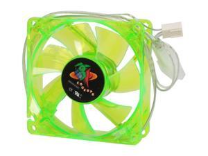 LOGISYS Computer LT80UVGN 80mm UV Green LED Case cooler LOGISYS Computer LT80UVGN 80mm UV Green LED Case cooler
