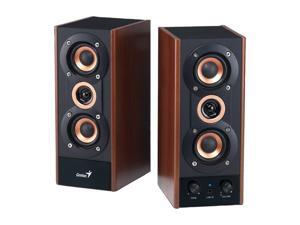 Genius SP-HF800A 20W 2.0 3-Way Hi-Fi Wood Speakers Genius SP-HF800A 20W 2.0 3-Way Hi-Fi Wood Speakers