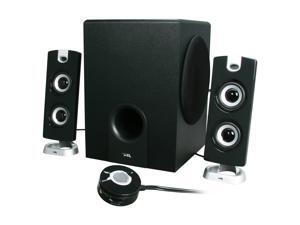 Cyber Acoustics CA-3602 30 Watts 2.1 3 Piece Flat Panel Design Subwoofer & Satellite Speaker System Cyber Acoustics CA-3602 30 Watts 2.1 3 Piece Flat Panel Design Subwoofer & Satellite Speaker System