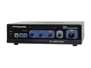 Pyramid PA105 80 Watt Microphone PA Amplifier w/70V Output Pyramid PA105 80 Watt Microphone PA Amplifier w/70V Output