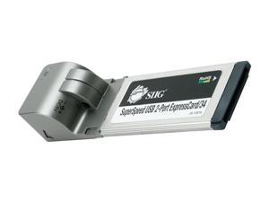 SIIG JU-EC0112-S1 2-Port USB 3.0 SuperSpeed ExpressCard - Retail SIIG JU-EC0112-S1 2-Port USB 3.0 SuperSpeed ExpressCard - Retail