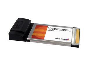 StarTech CBUSB22 2 Port CardBus Laptop USB 2.0 PC Card Adapter StarTech CBUSB22 2 Port CardBus Laptop USB 2.0 PC Card Adapter