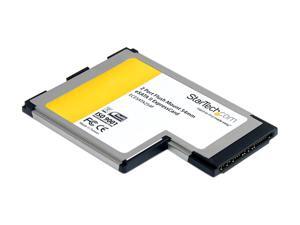StarTech ECESATA254F 2 Port Flush Mount ExpressCard 54mm eSATA II Controller Adapter Card StarTech ECESATA254F 2 Port Flush Mount ExpressCard 54mm eSATA II Controller Adapter Card