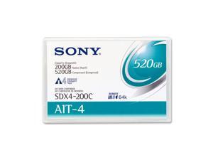 SONY SDX4200CWW 200/520GB AIT4 Tape Media 1 Pack SONY SDX4200CWW 200/520GB AIT4 Tape Media 1 Pack