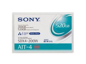 SONY SDX4200WWW 200/520GB AIT4 Tape Media 1 Pack SONY SDX4200WWW 200/520GB AIT4 Tape Media 1 Pack