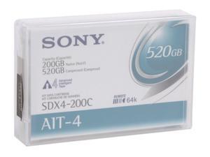 SONY SDX4-200C 200/520GB AIT4 Tape Media 1 Pack SONY SDX4-200C 200/520GB AIT4 Tape Media 1 Pack