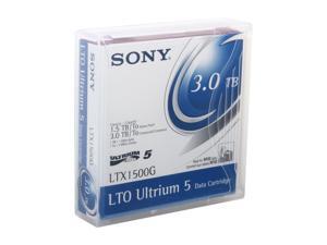 SONY LTX1500G 1/2" LTO Ultrium 5 Cartridge, 846m, 1.5TB Native/3.0TB Compressed Capacity SONY LTX1500G 1/2" LTO Ultrium 5 Cartridge, 846m, 1.5TB Native/3.0TB Compressed Capacity