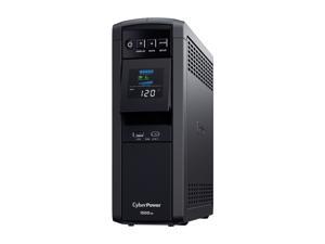 CyberPower CP1500PFCLCD - PFC Sinewave UPS Systems - Pure Sine Wave | 100% Active PFC Compatible with USB Charging Ports CyberPower CP1500PFCLCD - PFC Sinewave UPS Systems - Pure Sine Wave | 100% Active PFC Compatible with USB Charging Ports