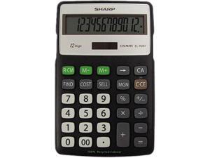 Sharp ELR287BBK EL-R287BBK Recycled Series Calculator w/Kick-stand, 12-Digit, LCD, Black Sharp ELR287BBK EL-R287BBK Recycled Series Calculator w/Kick-stand, 12-Digit, LCD, Black