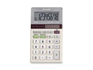 Sharp EL244TB Dual-Power Pocket Calculator
8 Character(s) - LCD - Battery, Solar Powered - 0.4" x 2.4" x 4.1" Sharp EL244TB Dual-Power Pocket Calculator
8 Character(s) - LCD - Battery, Solar Powered - 0.4" x 2.4" x 4.1"