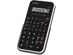 Sharp EL501X Scientific Calculator
131 Functions - 1 Line(s) - 10 Character(s) - LCD - Battery Powered - 3.3" x 6" x 0.5" - Black, White Sharp EL501X Scientific Calculator
131 Functions - 1 Line(s) - 10 Character(s) - LCD - Battery Powered - 3.3" x 6" x 0.5" - Black, White